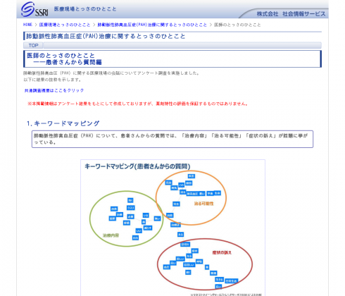 肺動脈性肺高血圧症(PAH)治療に関するとっさのひとこと